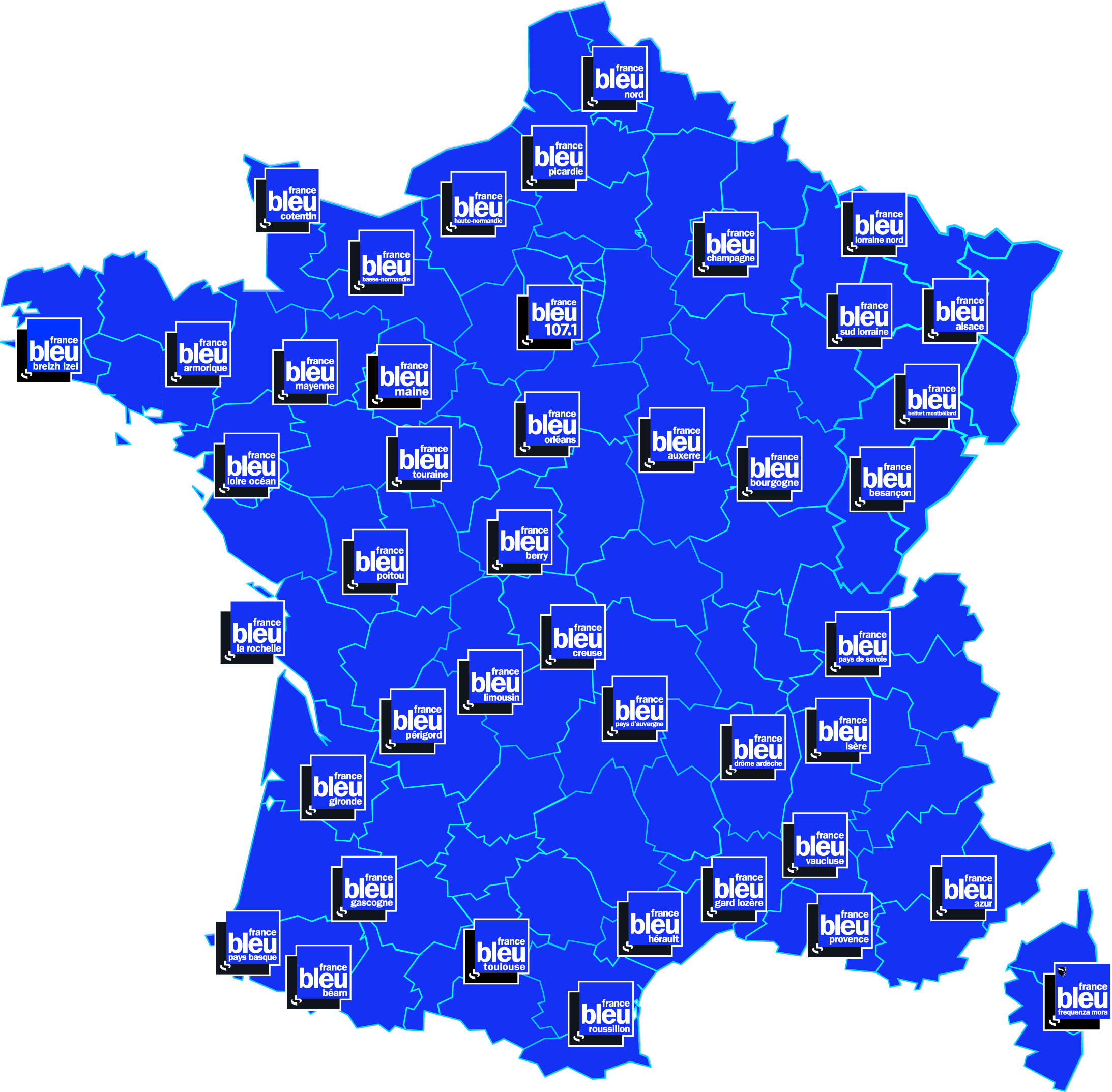 carte radio france bleu
